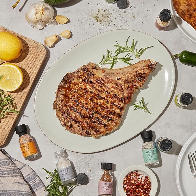 SmokehoSmokehouse by Thoughtfully Grilling Spices BBQ Set Includes BBQ Spatula Magnet and 15 Flavorful Seasoning and Rubs - Great Gift for Holiday Men Dad Husbanduse by Thoughtfully Grilling Sp