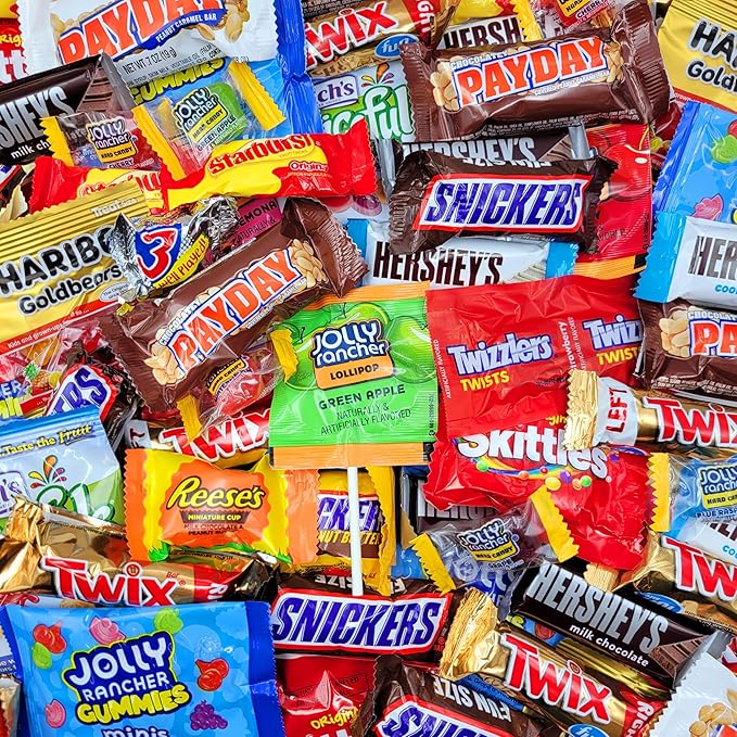 Assorted Chocolate Candy Variety Pack 2lb - Easter Candy Bulk Chocolate Individually Wrapped Candy for Easter Eggs Party Favors &amp Pinata Stuffers - 2 Pounds Bulk Candy Variety Mix