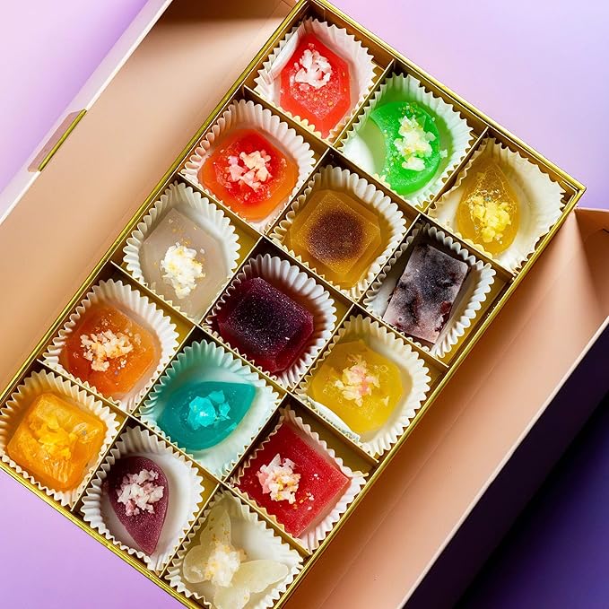 Silky Gem® Gems Me Up Crystal Candy Collection: 30-Piece Multi-Flavor Assortment – Handcrafted Edible Jewelry &amp ASMR Sweets – Vegan Gluten-Free Gourmet Gift