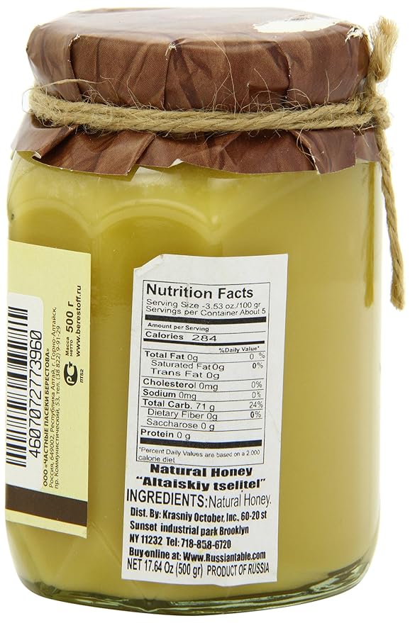 Berestov Premium Honey Altar Healer Spurge and Sow thistle 500 Gram 17.74 Ounce