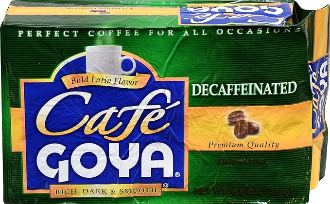 Goya Foods Premium Bold Latin Coffee Decaffeinated 8.8 Ounce