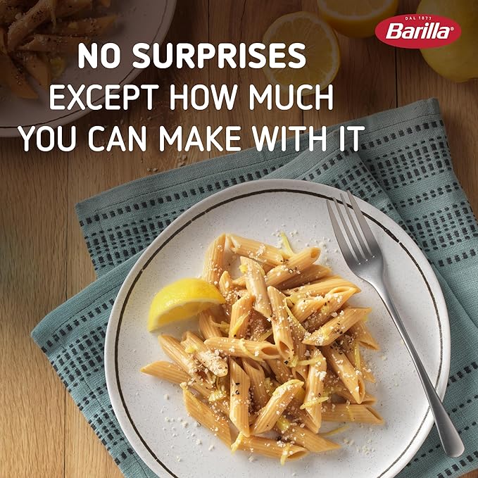 Barilla Chickpea Penne Pasta 8.8 oz (Pack of 10) - Vegan Gluten Free Non GMO &amp Kosher - Made with Plant Based Protein