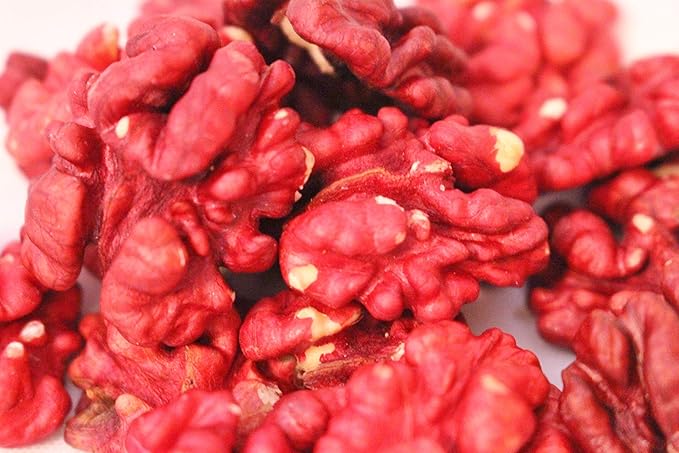California Grown Red Walnuts 100% Natural Raw Shelled Halves and Pieces 1 Pound - Non-GMO Verified