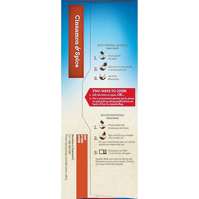 Quaker Instant Oatmeal Cinnamon &amp Spice 10-Count Boxes (Pack of 4)