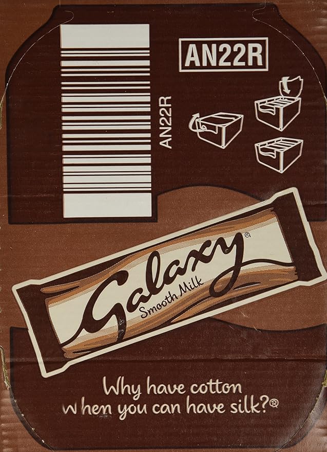 Galaxy Smooth Milk Chocolate Bar Single 42g Bar (Pack of 24)