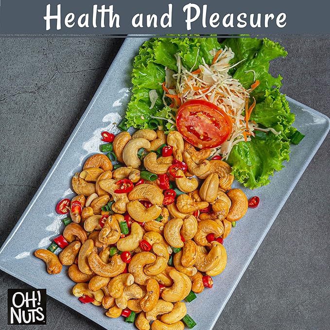 Oh! Nuts Cashews Raw Individual Nut Snacks for On-the-Go - 12 Convenient Nut Snacks for School - Bulk Nuts Variety - Individual Packs (1.5 oz Each)