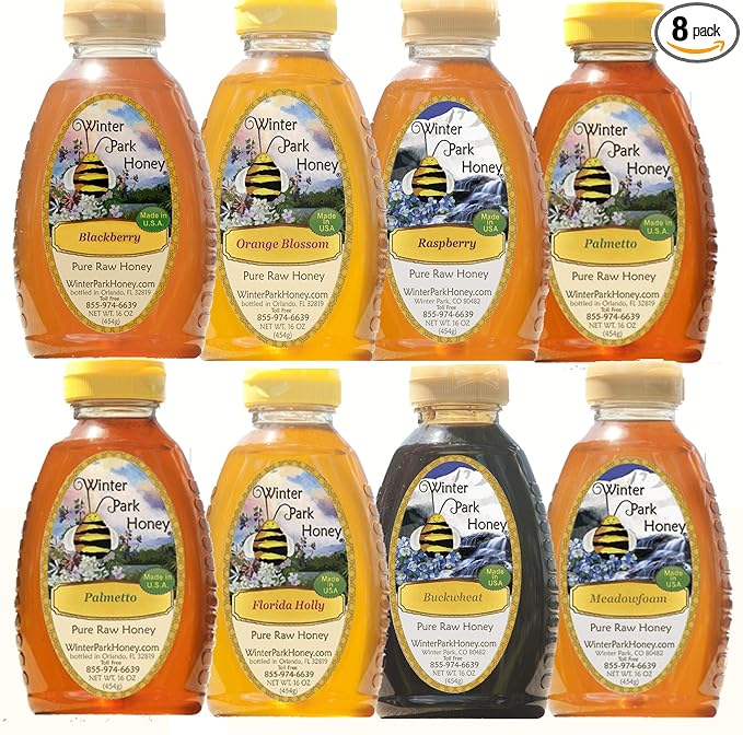 Winter Park Honey Sampler - 128oz (Pure Natural Honey)