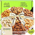 NUT CRAVINGS - Sympathy Condolence Mixed Nuts Gift Basket with Sympathy Ribbon + Greeting Card (7 Assortments) Food Platter Healthy Snack Care Package Food Assortments