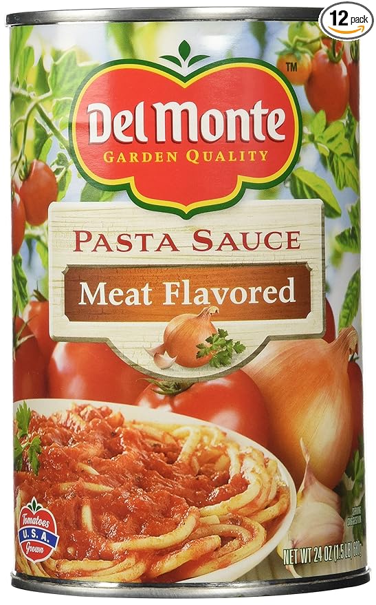 Del Monte Spaghetti Sauce with Meat 24 Ounce (Pack of 12)