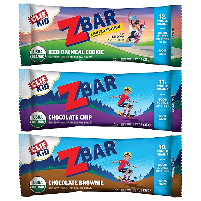 Luna Zbar - Chocolate Brownie - Soft Baked Whole Grain Snack Bars - USDA Organic - Non-GMO - Plant-Based - 1.27 oz. (Pack of 6 36 Count Total)