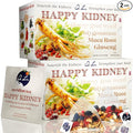 2 Pack of Dr. Lu’s Happy Kidney Tea | 100% Natural Kidney Cleanse Detox &amp Repair Tea Made in USA | 8-Treasure Kidney Support with Ginseng Maca Root Mulberry &amp Polygonatum for Strength &amp