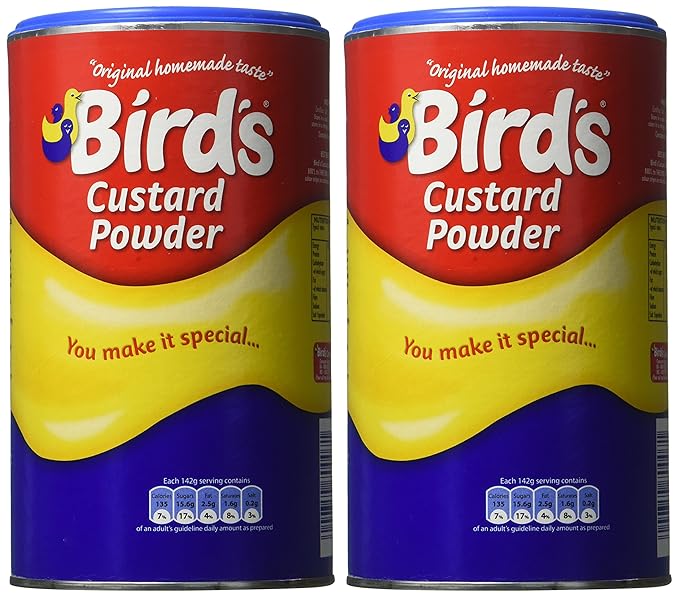 Bird's Vanilla Flavored Custard Powder 600g (Pack of 2)