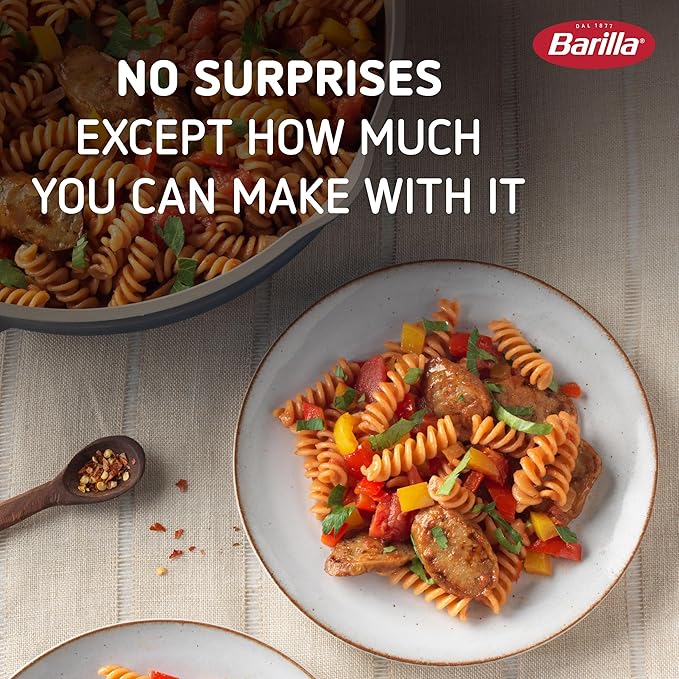 Barilla Red Lentil Rotini Pasta 8.8 oz (Pack of 10) - Gluten Free Non GMO &amp Kosher - Plant Based Protein Pasta