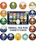 Organic Tea Pods Variety Pack - Assorted Sampler Pack Compatible for Keurig Brewer and Coffee Maker - Earl Grey English Breakfast Chai Chamomile - Herbal Tea Pod for K Cup Keurig Brewing -15 count