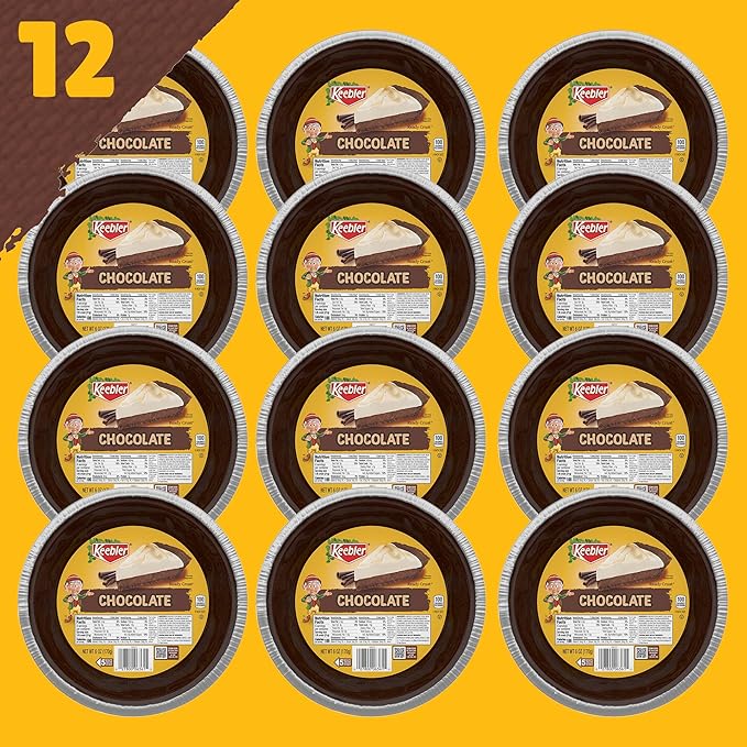 Keebler Ready Crust 9-Inch Chocolate Pie Crusts Premade Pie Crusts For Baking And No-Bake 12 ct