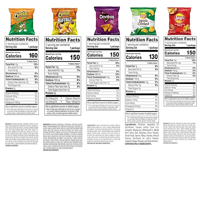 Frito-Lay Sweet &amp Spicy Chips Variety Pack (Pack of 40)