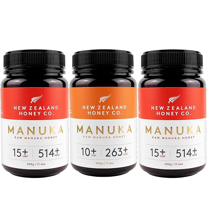 New Zealand Honey Co. Manuka Honey Special Bulk Package UMF 15+ / UMF 10+ 17.6oz (500g)