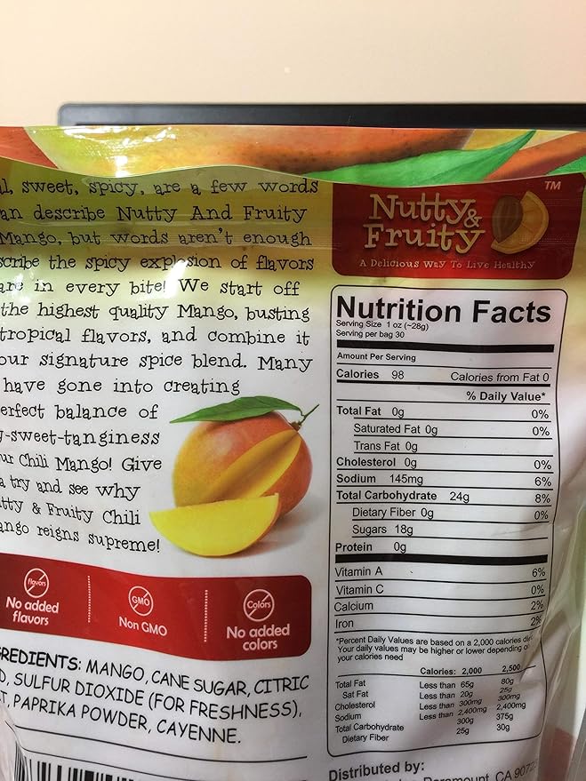 Nutty &amp fruity chili mango gourmet dried fruit 30 oz. (850g) Set of 2