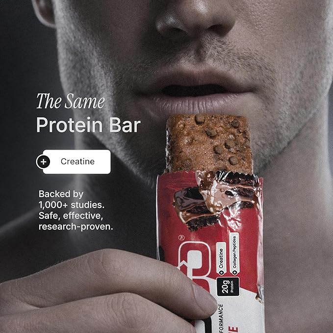 ProGo Protein Bars (12 Pack) – Brain + Body Fuel with 20g Clean Protein Creatine &amp Collagen Peptides Made with 95% Pure Isolate Grass-Fed Beef Tallow No Fillers Naturally Sweetened with Honey