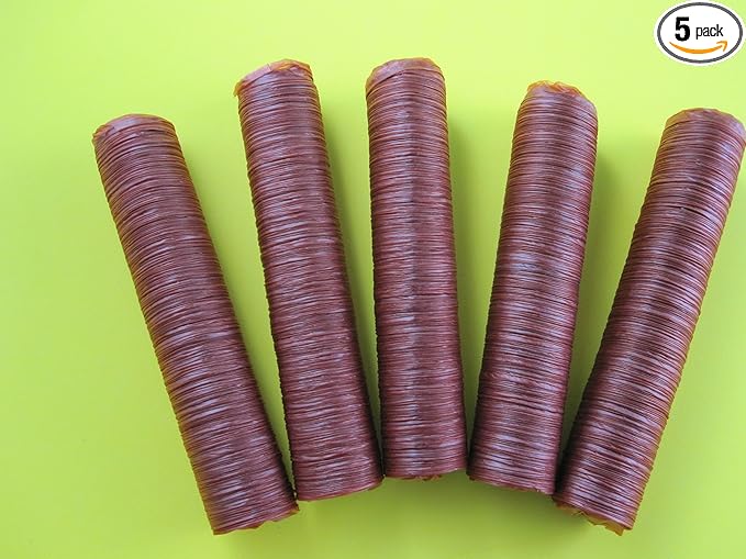 17 mm SLIM snack stick casings for homemade snack Slim Jim sausage. Just add beef venison pork etc. ENOUGH Casings for 23 lbs of meat. 5 strands per pack