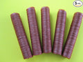 17 mm SLIM snack stick casings for homemade snack Slim Jim sausage. Just add beef venison pork etc. ENOUGH Casings for 23 lbs of meat. 5 strands per pack