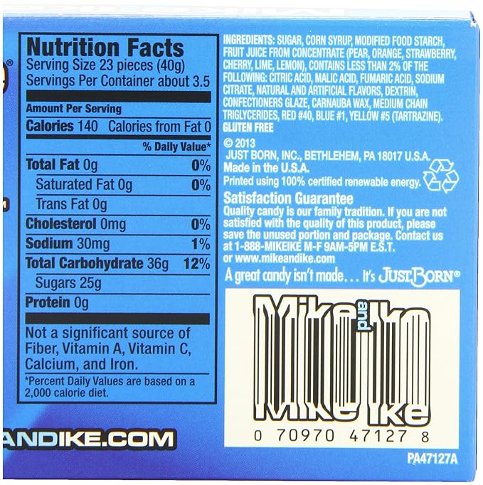 Mike and Ike Chewy Candy Berry Blast 8.3 Ounce (Pack of 12)