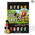 Smokehouse by Thoughtfully Gourmet Ultimate Grilling Spice Set with King of the Grill Wrap Includes 20 BBQ Seasonings &amp Rubs Like Chili Garlic Italian and Cajun Gift for Dad Uncle Husband