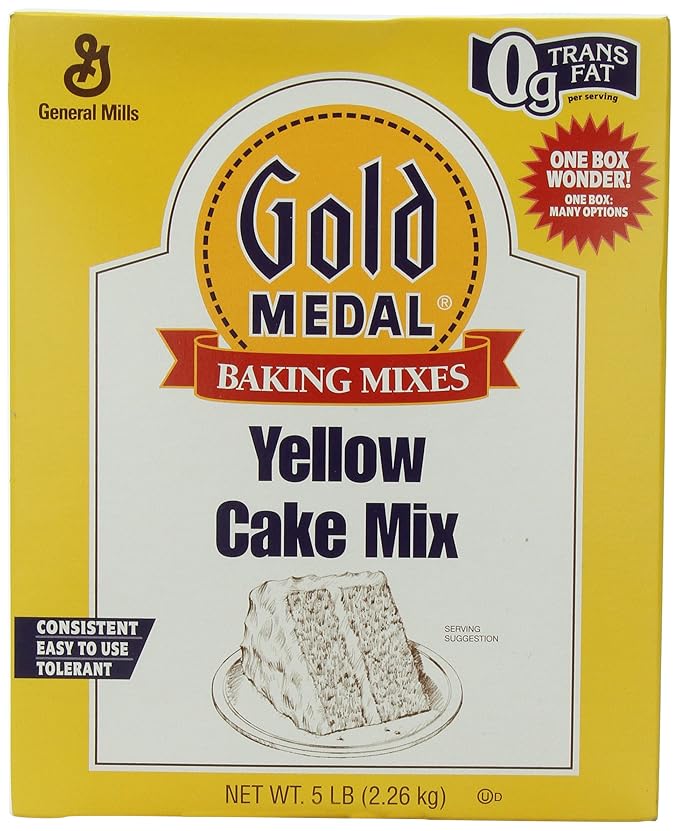 GeneralMills LR/D GOLD MEDAL YELLOW CAKE MIXES 6 CASE 5 POUND 5-pounds