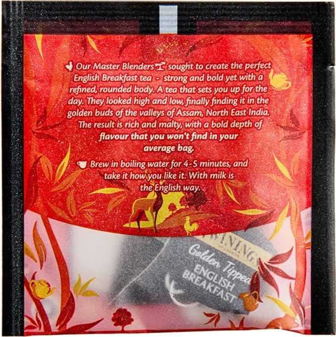 Twinings Discovery Collection Golden Tipped English Breakfast 30 Large Leaf Pyramid Tea Bags