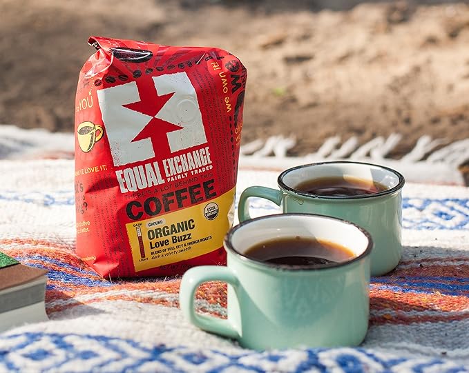 Equal Exchange Organic Ground Coffee Decaf 12-Ounce Bag (Pack of 3)
