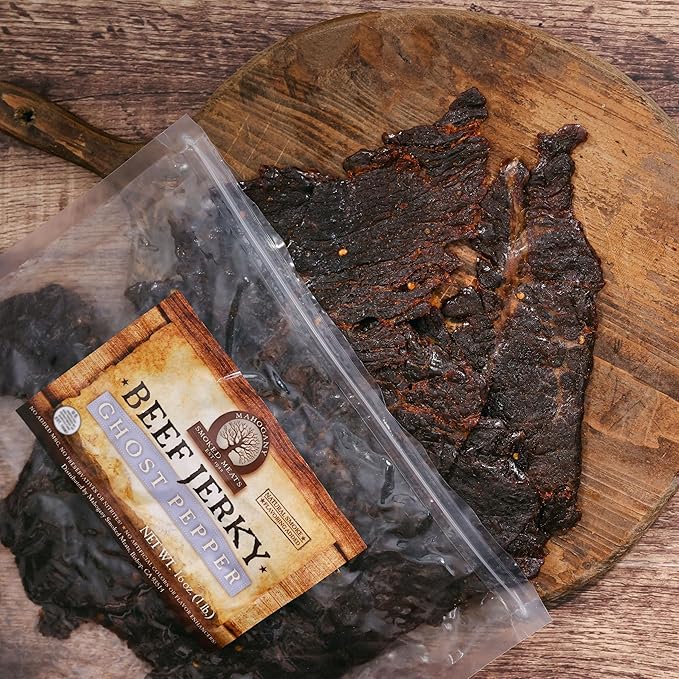 Mahogany Smoked Meats: Ghost Pepper Beef Jerky - 16oz