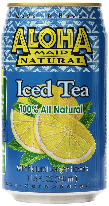 Aloha Maid Natural Drink Iced Tea 11.5 Ounce (Pack of 24)