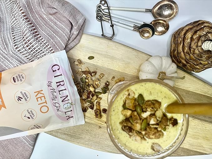 Low Sugar Low Carb Granola Cereal | Peanut Butter PUMPKIN Party | 6 Pack | Nutty Girl Keto Girlnola®
