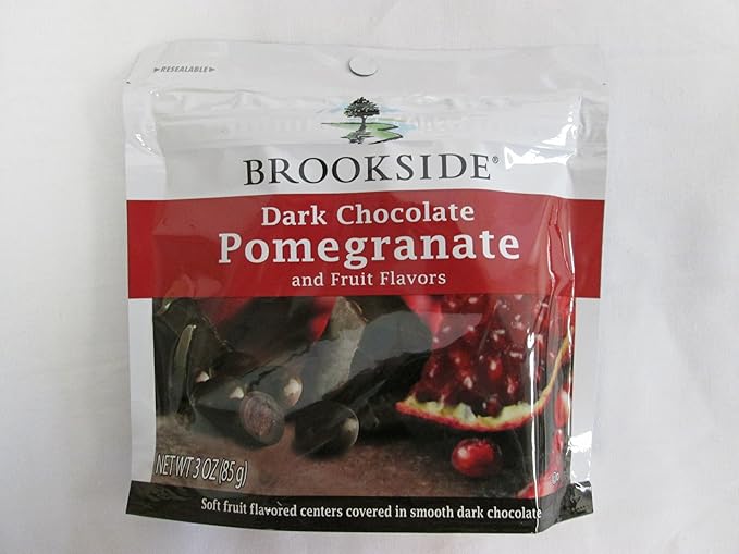 Brookside Dark Chocolate Pomegranate and Fruit Flavors Candy 3-Ounce Bag (Pack of 10)