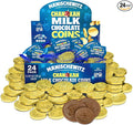 Manischewitz Milk Chocolate Gold Coins Hanukkah Gelt (24 Mesh Bags) Individually Wrapped Perfect for Chanukah | St. Patrick’s Day Chocolate | Gluten Free | Kosher (Cholov Yisroel) | For Holidays | As