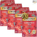 Twinings Christmas Tea - Black Tea Blended with Spicy and Aromatic Clove and Cinnamon Tea Bags Individually Wrapped 20 Count Ea (Pack of 4)