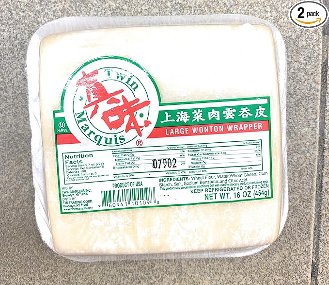 Large Wonton Wrapper 16 oz x 2 上海菜肉雲吞皮