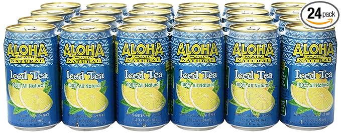 Aloha Maid Natural Drink Iced Tea 11.5 Ounce (Pack of 24)