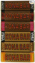 Kona Bar Chocolate Coffee Bar's luau Variety Pack All Flavors 6 Count (Pack of 6)