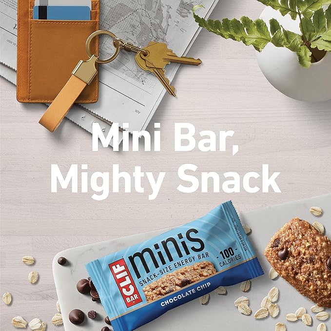 CLIF BARS - Mini Energy Bars - Chocolate Chip - 20 Count + CLIF BARS - Mini Energy Bars - White Chocolate Macadamia Nut - 20 Count