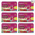 Celestial Seasonings Raspberry Zinger Herbal Tea Caffeine Free 20 Tea Bags Box 6-Pack