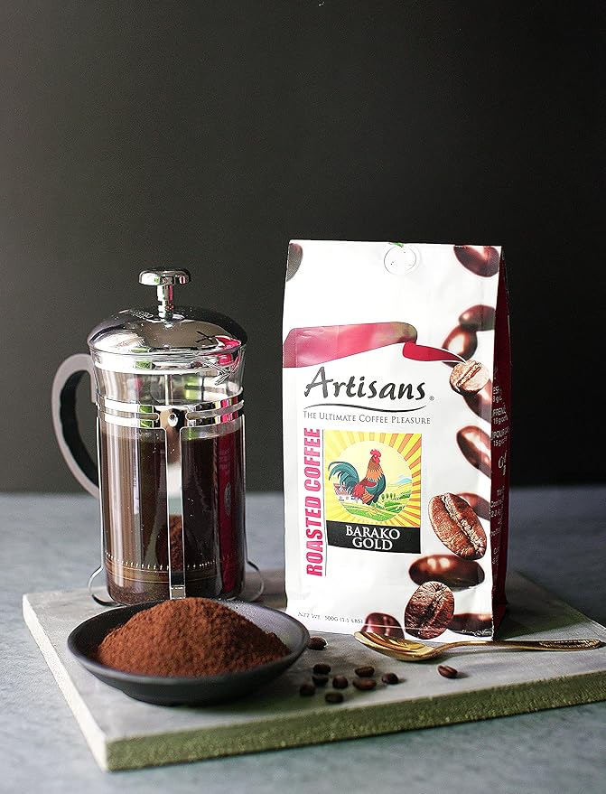 Artisans Philippine Coffee Barako Gold Medium Roast Ground 100 Liberica 1.1 Pounds Bag 17.6 ounces