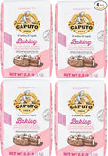Antimo Caputo Baking (Pasticceria Pastry) 00 Flour 2.2 Pound Bag - For Desserts &amp Shortbreads - From Italy Type 00 Wheat (Pack of 4)