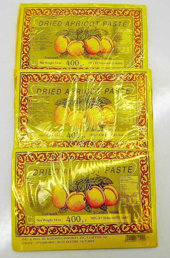Dried Apricot Fruit Paste Sheet 3 Pack