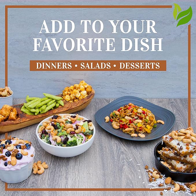 Oven Dry Roasted Fancy with Sea Salt-1.5 lb | Whole Cashews | No Oil | No PPO | Vegan and Keto Friendly | Made from Natural