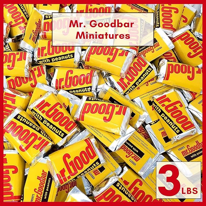 Miniature Milk Chocolate &amp Peanut Candy Bars Bulk Individually Wrapped Minis (3 Lbs.) Perfect for Gifts Home &amp Office Candy Bowls Movie and Game Nights &amp More!