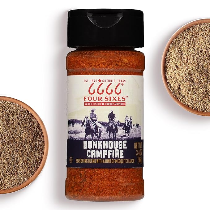 6666 Four Sixes Bunkhouse Campfire Seasoning 6 Ounce (Pack of 6)