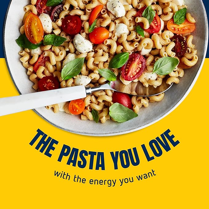 BARILLA Protein+ (Plus) Elbows Pasta 14.5 Ounce (Pack of 8) - plant based pasta - Made from Lentils Chickpeas &amp Peas - Non-GMO Kosher Certified and Vegan