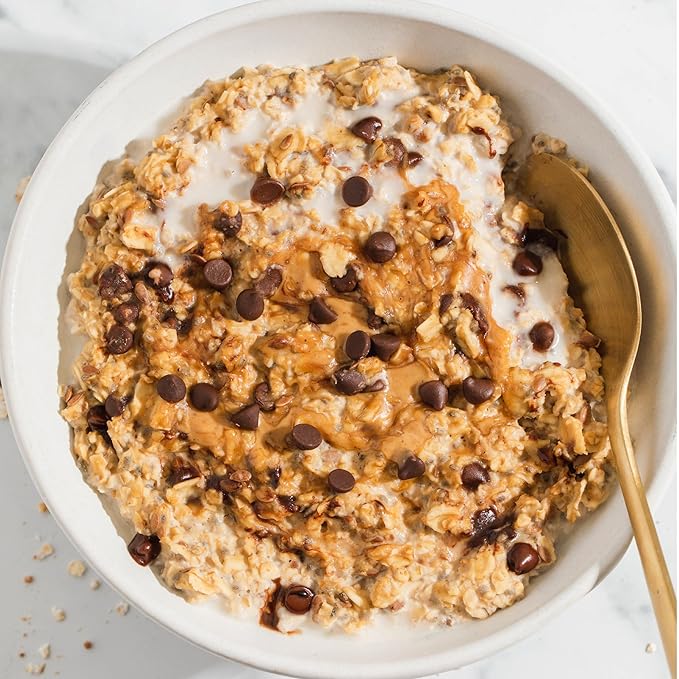 Purely Elizabeth Classic Cinnamon Superfood Oatmeal with Prebiotic Fiber Gluten Free &amp Non-GMO 9.12 Oz (Pack of 6) (6 Pack Dark Chocolate Chunk)