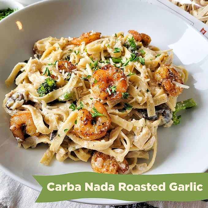 AL DENTE Carba-Nada Roasted Fettuccine Garlic 10 Ounce (Pack of 6) (lwrg)
